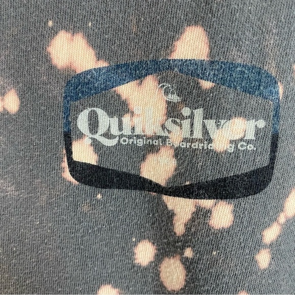 Quicksilver Tee Tshirt Mens Size XL Unisex Crewneck Short Sleeve Upcycled Gray - Picture 4 of 12